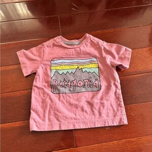 Patagonia Kids Short Sleeve Pink Tee